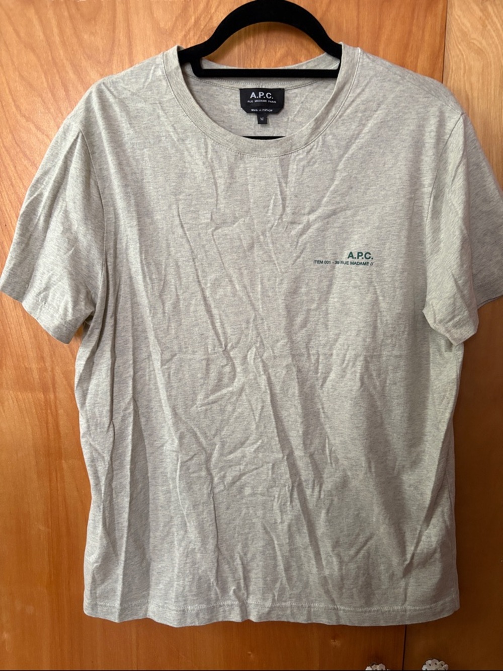A.P.C cotton tee size m new